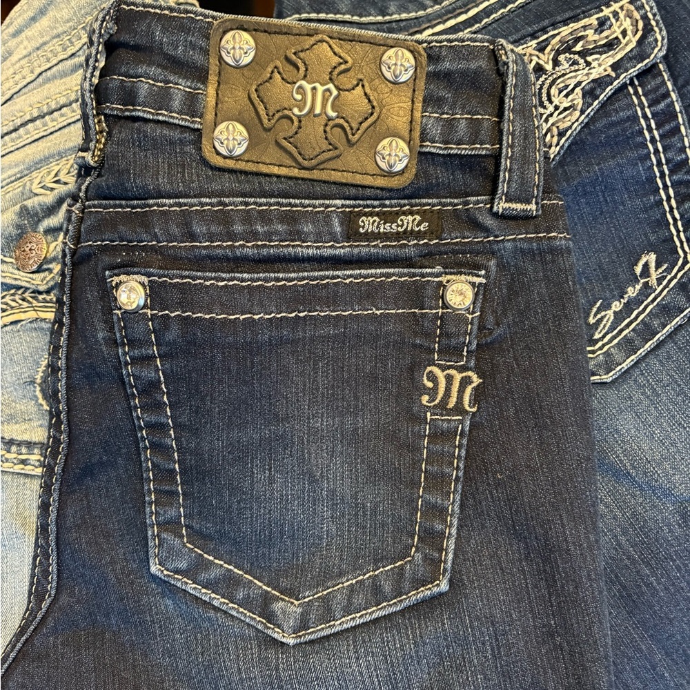 Miss Me Women's Dark Indigo Boot Cut Jeans